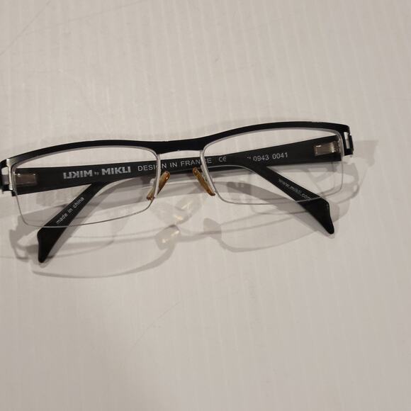 MIKLI MIKLI ML0943 0041 Eyeglasses Frame 54-17-135 Black White - Picture 5 of 13